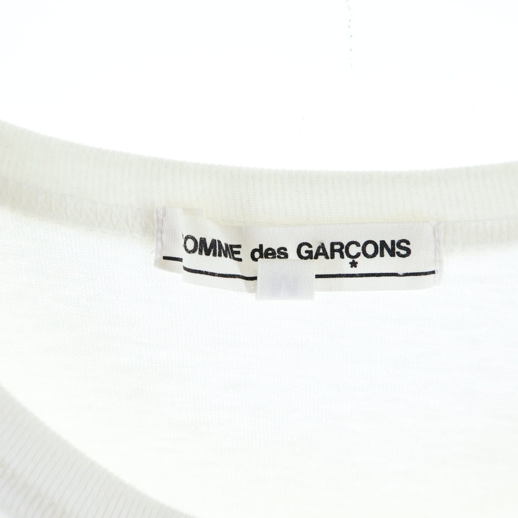 CHROME HEARTS(クロムハーツ) ×COMME des GARCONS コムデギャルソン スクロールラベル プリント半袖Tシャツ カットソー ホワイト