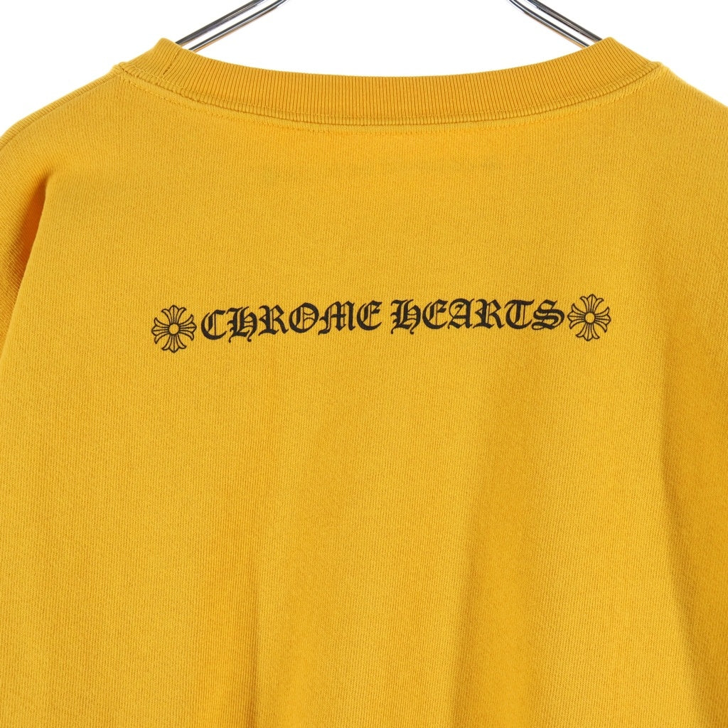 CHROME HEARTS(クロムハーツ) VERTICAL LOGO SWEAT バーティカルロゴ クルーネック スウェット プルオーバー イエロー