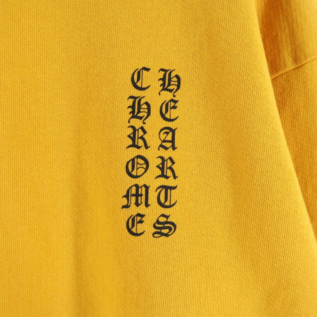 CHROME HEARTS(クロムハーツ) VERTICAL LOGO SWEAT バーティカルロゴ クルーネック スウェット プルオーバー イエロー