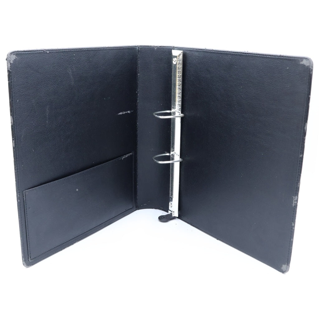 CHROME HEARTS(クロムハーツ) CH BINDER ホースシュー レザー バインダー ブラック