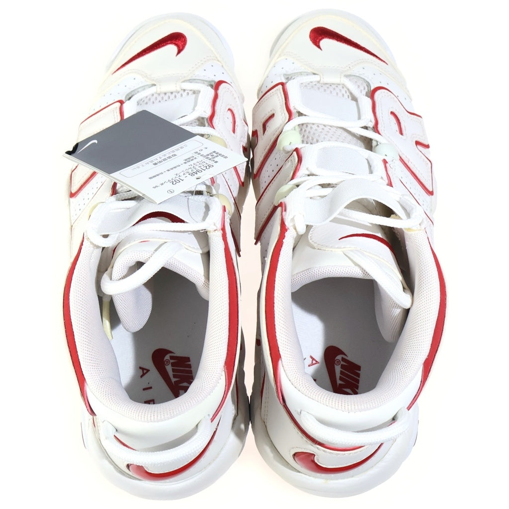 NIKE(ナイキ) AIR MORE UPTEMPO エア モア アップテンポ ローカットスニーカー ホワイト/レッド US9/27.0cm 921948-102
