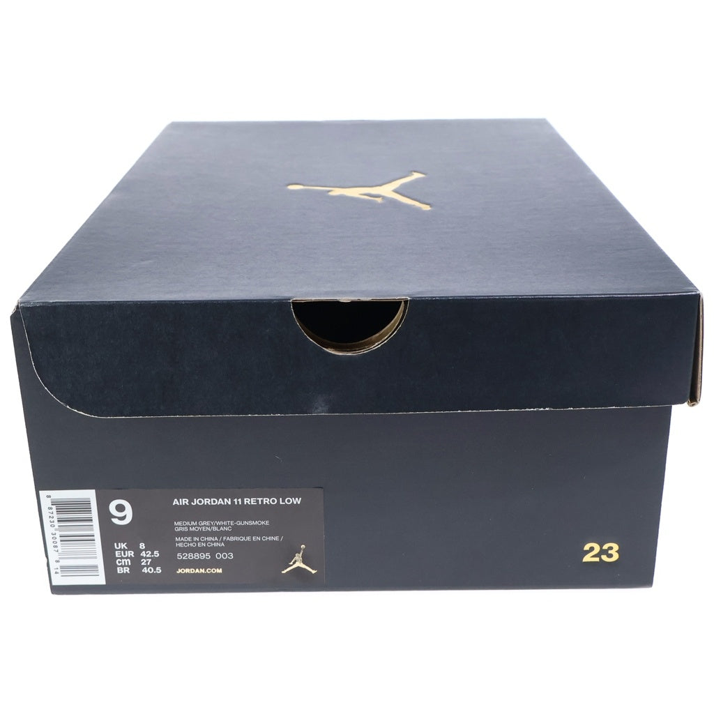 NIKE(ナイキ) AIR JORDAN 11 Low エアジョーダン11 ローカットスニーカー グレー US9/27.0cm 528895-003