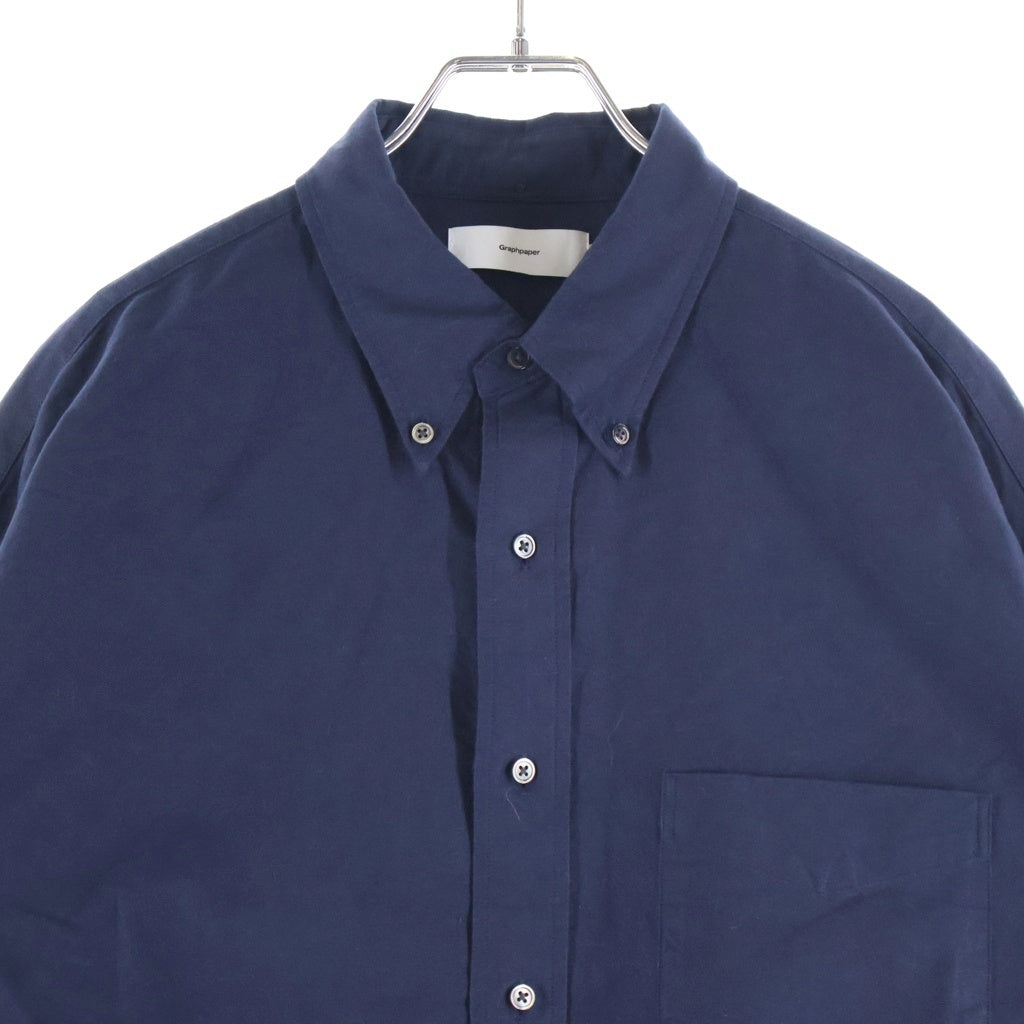 Graphpaper(グラフペーパー) OXFORD B.D BOX SHIRT 長袖シャツ ロングスリーブ ネイビー GM251-50020B