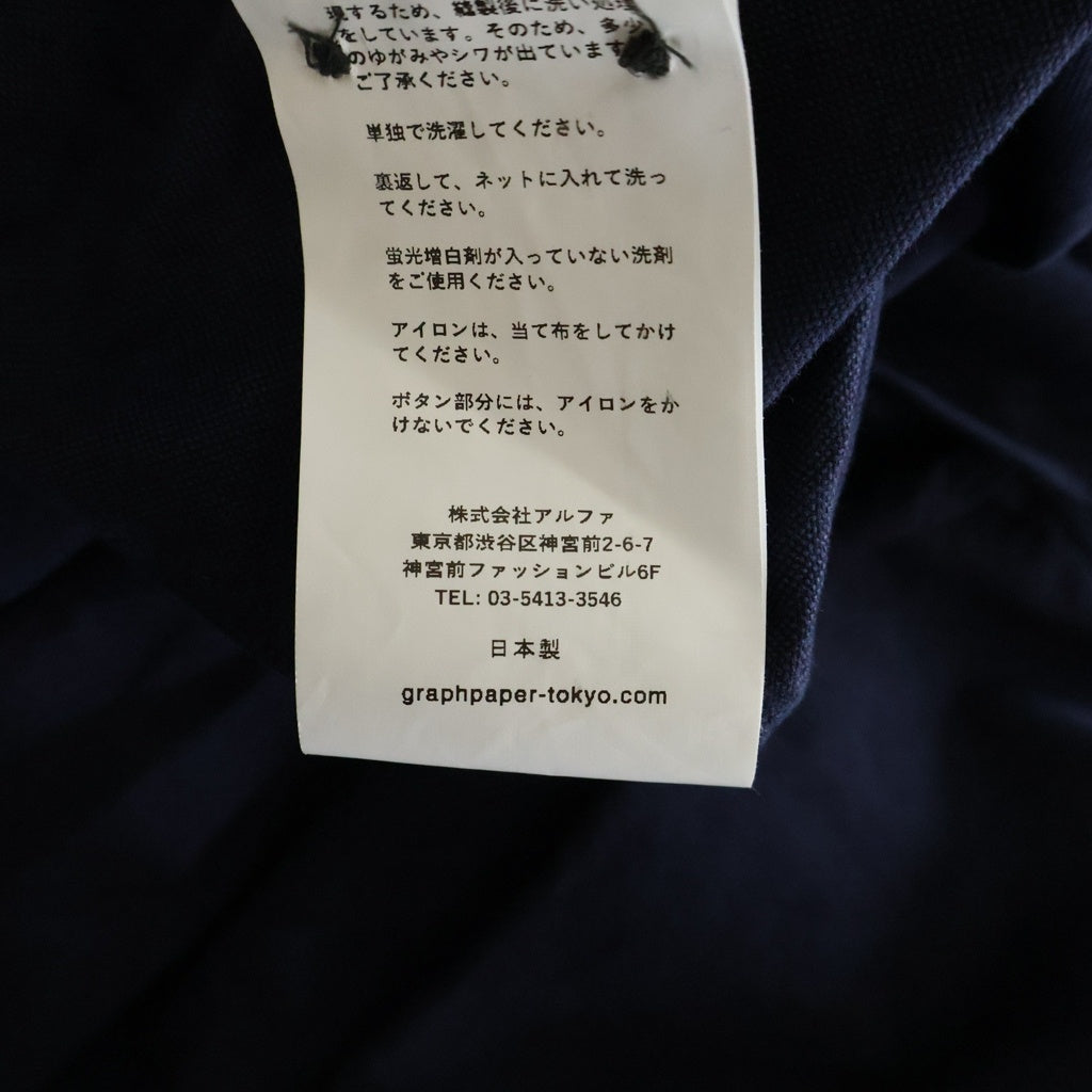 Graphpaper(グラフペーパー) OXFORD B.D BOX SHIRT 長袖シャツ ロングスリーブ ネイビー GM251-50020B