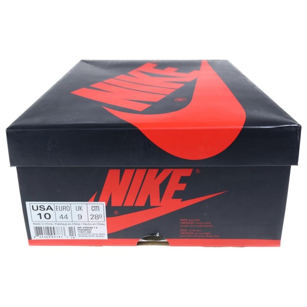 NIKE(ナイキ) ×Fragment Design AIR JORDAN1 RETRO HIGH OG フラグメントデザイン エアジョーダン1 ハイカットスニーカー US10/28cm 716371-040