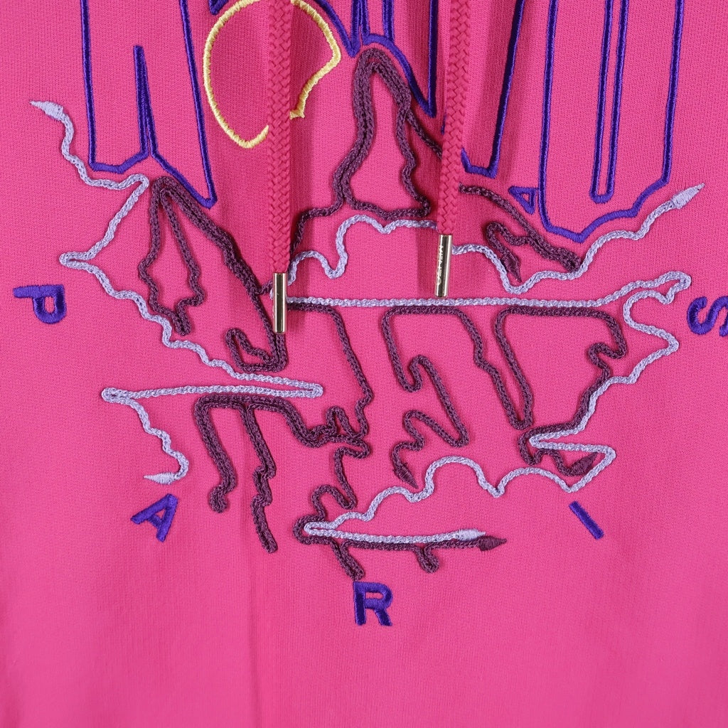 KENZO(ケンゾー) Hoodie ロゴ刺繍 プルオーバースウェットスウェットパーカー フーディー ピンク F962SW861958