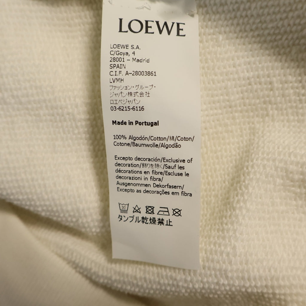LOEWE(ロエベ) Anagram Sweatshirt アナグラムロゴ刺繍 クルーネックスウェットトレーナー ホワイト H526341XA1