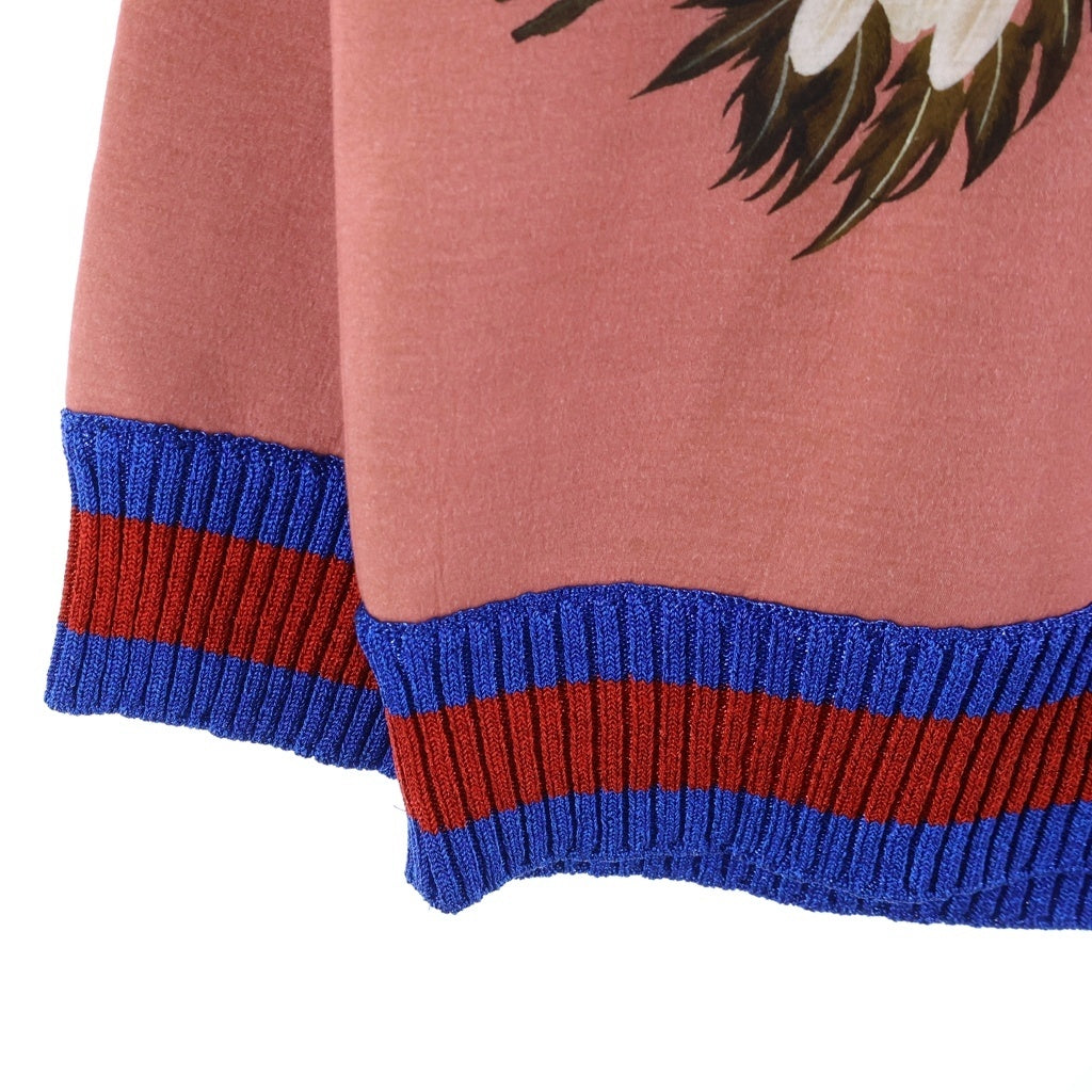 GUCCI(グッチ) Sweatshirt ヘロン クルーネックスウェットトレーナー ピンク 422724 X5D48