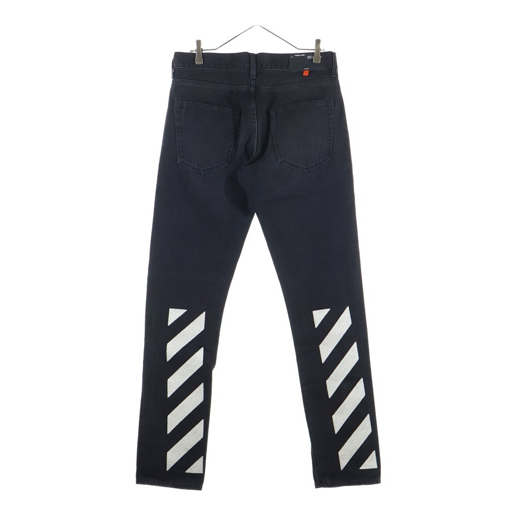 OFF-WHITE(オフホワイト) 20SS Denim Pants ロゴ刺繍 デニムパンツ ブラック OMYA011R20E54018