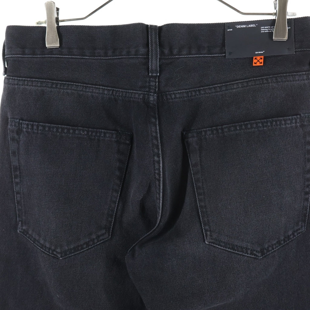 OFF-WHITE(オフホワイト) 20SS Denim Pants ロゴ刺繍 デニムパンツ ブラック OMYA011R20E54018