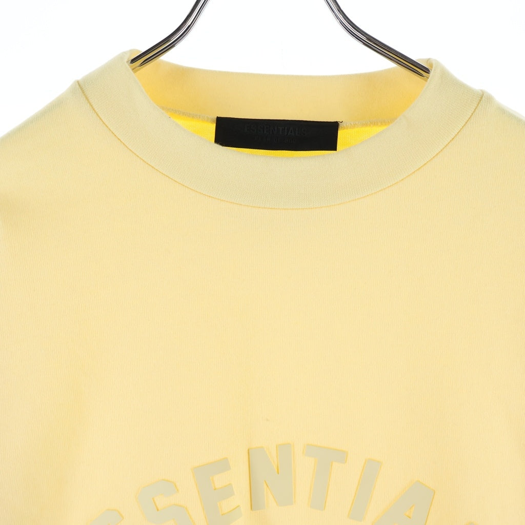 FEAR OF GOD ESSENTIALS(フィアオブゴッド エッセンシャルズ) HEAVY L/S T-SHIRT ラバーロゴ ヘビーオンス長袖Tシャツ ロンT イエロー