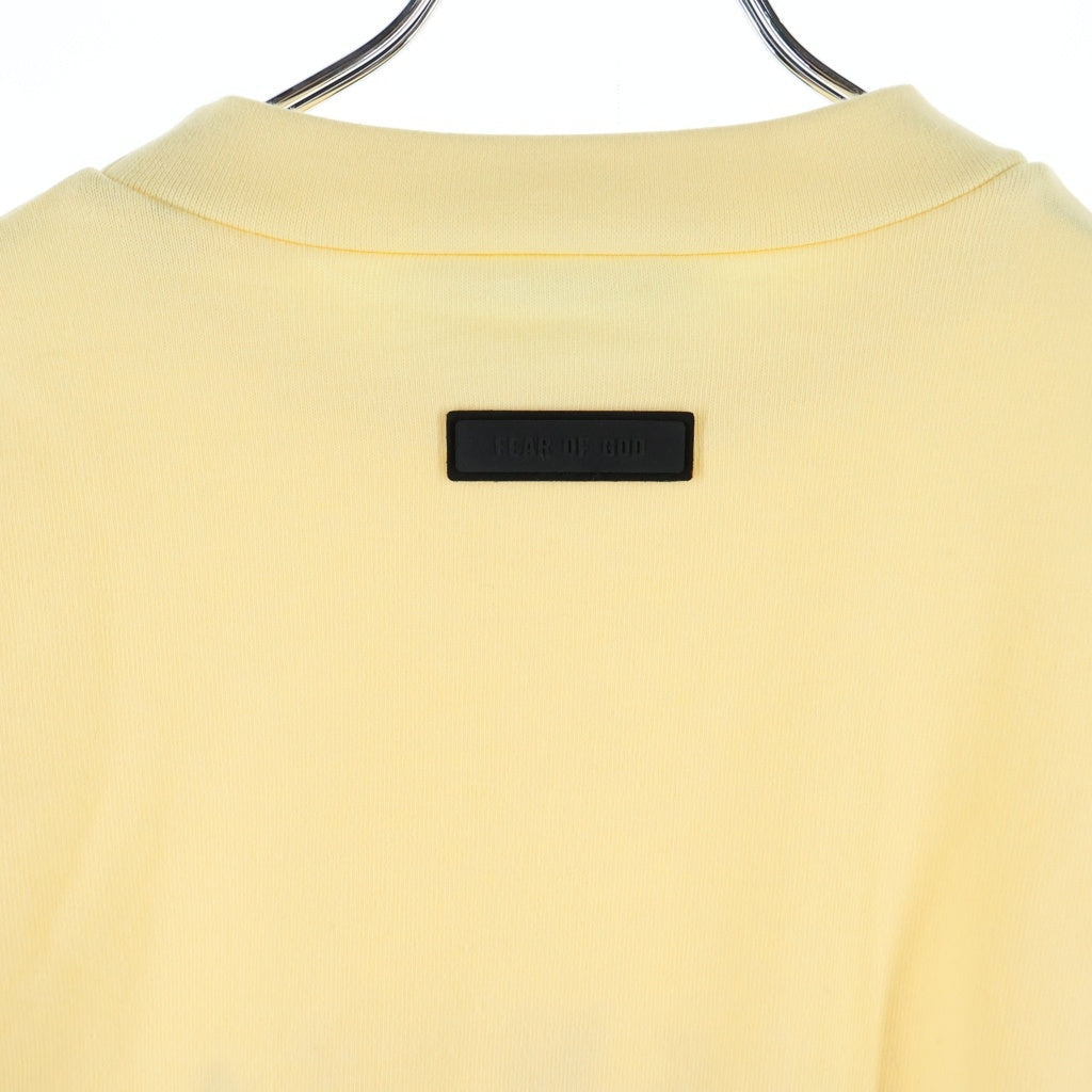 FEAR OF GOD ESSENTIALS(フィアオブゴッド エッセンシャルズ) HEAVY L/S T-SHIRT ラバーロゴ ヘビーオンス長袖Tシャツ ロンT イエロー