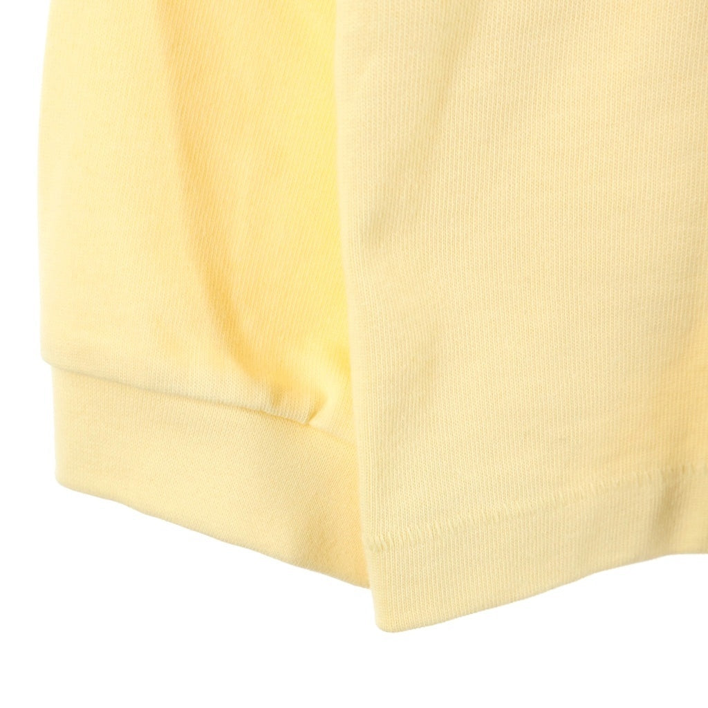 FEAR OF GOD ESSENTIALS(フィアオブゴッド エッセンシャルズ) HEAVY L/S T-SHIRT ラバーロゴ ヘビーオンス長袖Tシャツ ロンT イエロー