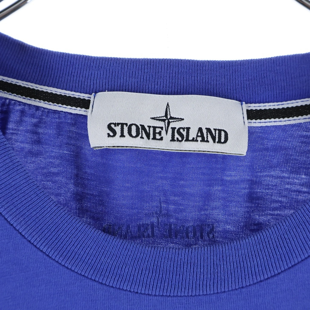 STONE ISLAND(ストーンアイランド) T-Shirt コンパスロゴ 半袖Tシャツ ブルー 601520082