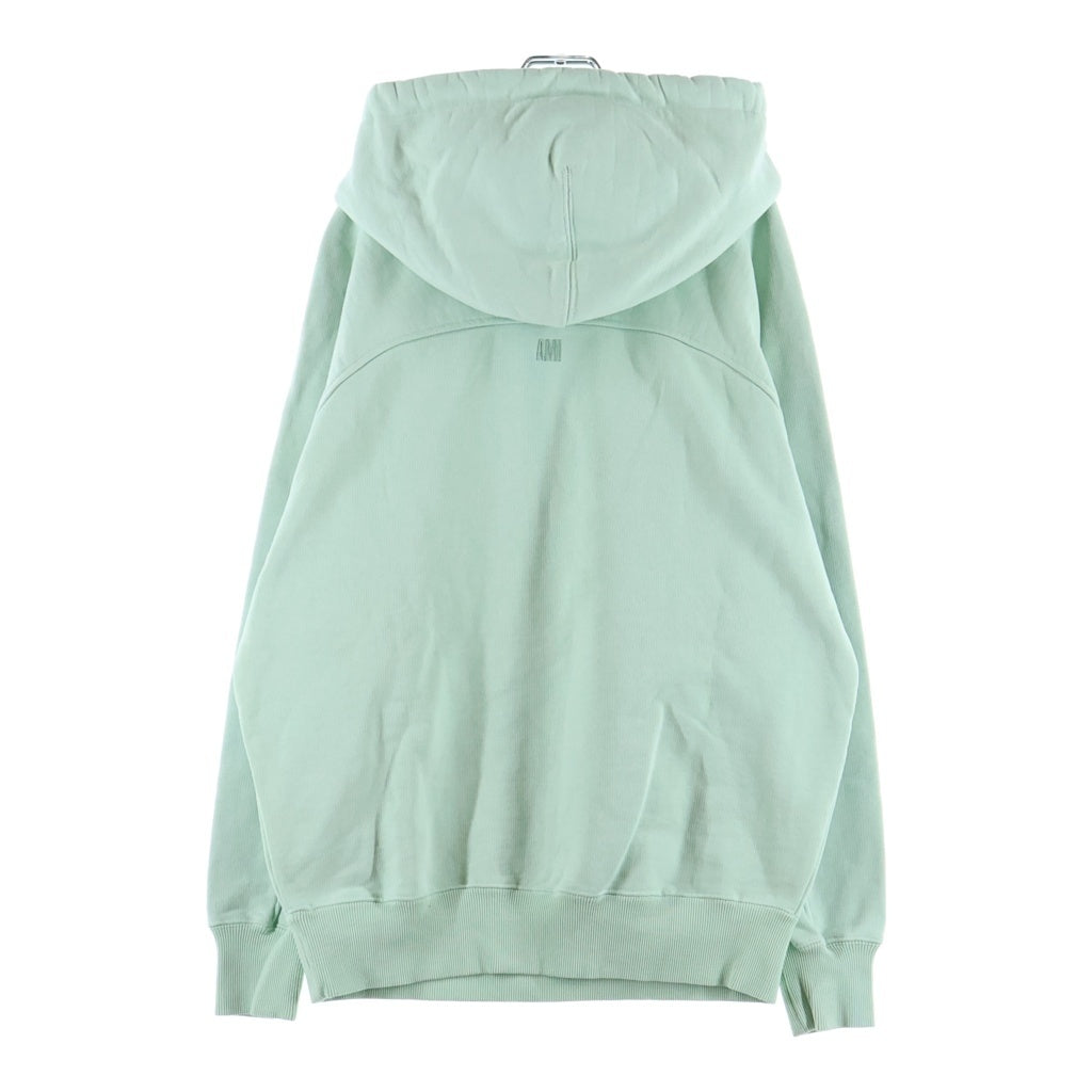 AMI Alexandre Mattiussi(アミアレクサンドルマテュッシ) Hoodie ロゴ刺繍 プルオーバースウェットパーカー フーディー グリーン E22USW202.747