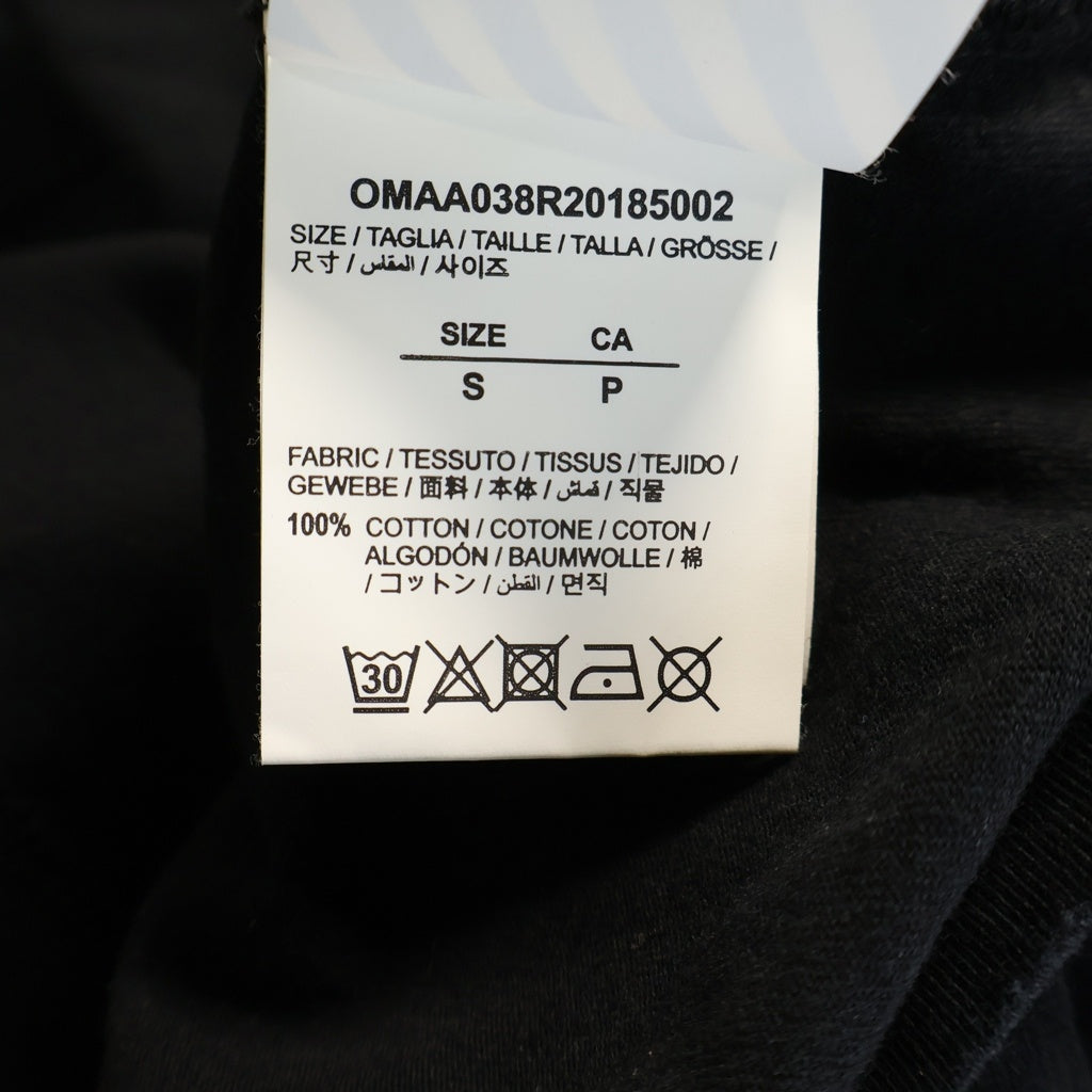 OFF-WHITE(オフホワイト) 20SS Tape T-Shirt テープロゴ 半袖Tシャツ ブラック OMAA038R20185002