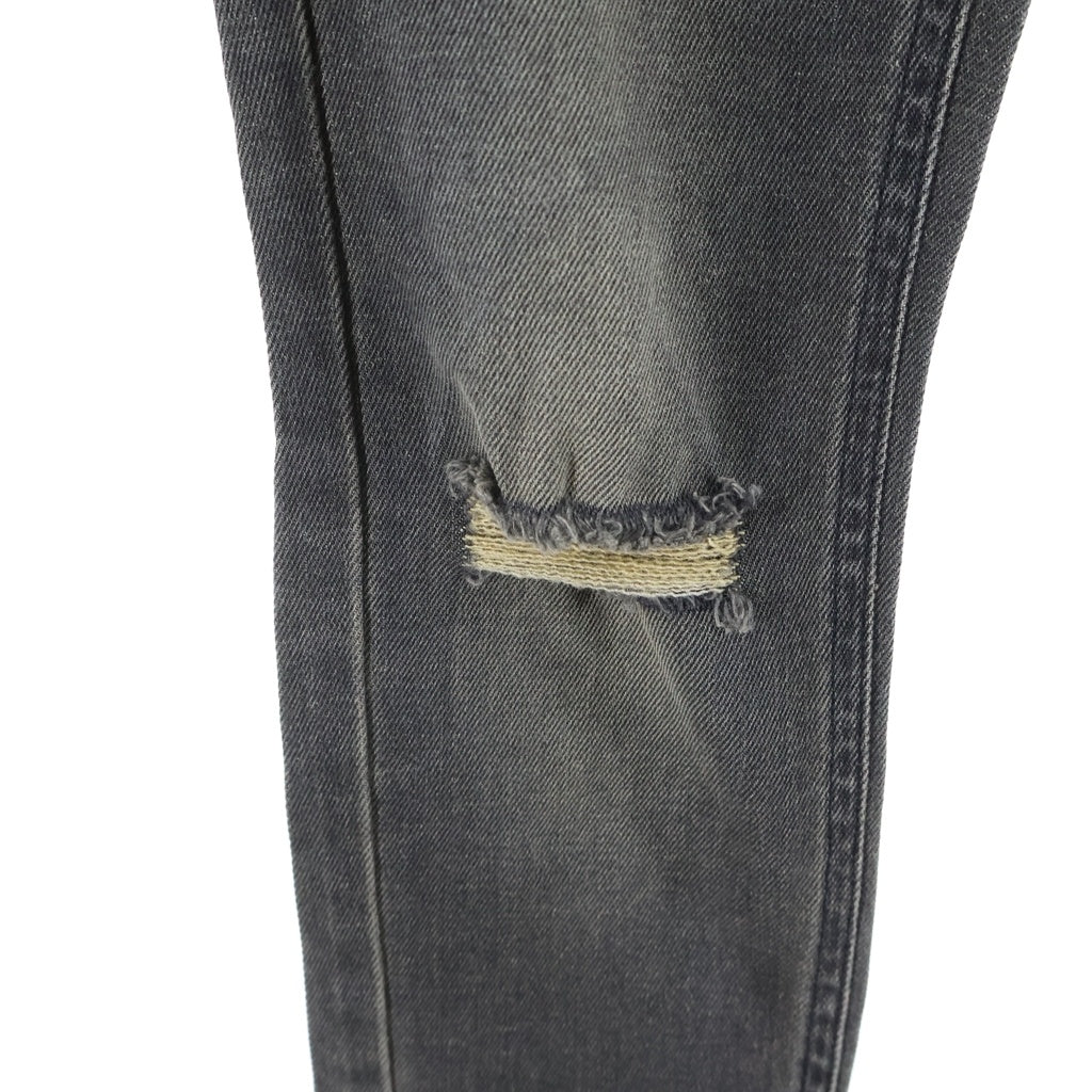 OFF-WHITE(オフホワイト) 15AW Denim Pants ダメージ加工 デニムスキニーパンツ グレー