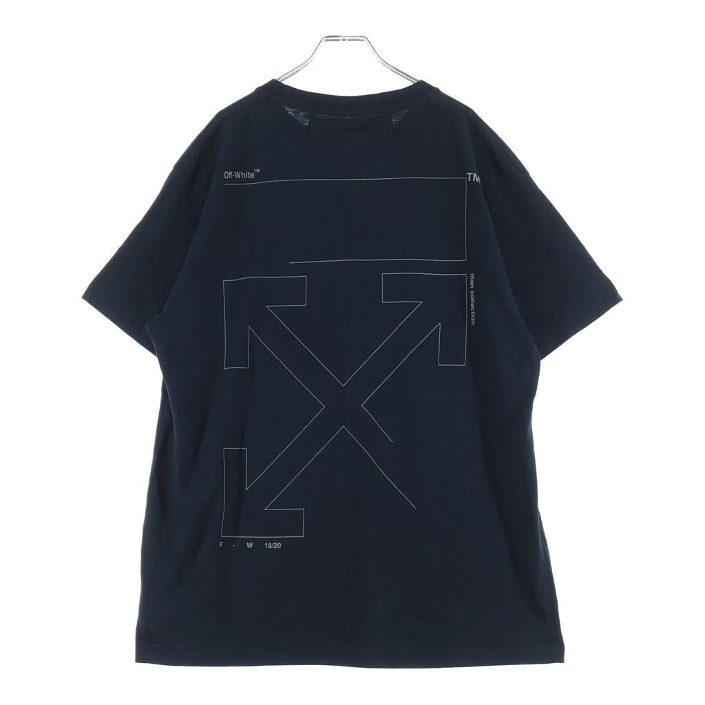 OFF-WHITE(オフホワイト) 19AW Unfinished T-Shirt アンフィニッシュド 半袖Tシャツ ブラック OMAA038E19185003