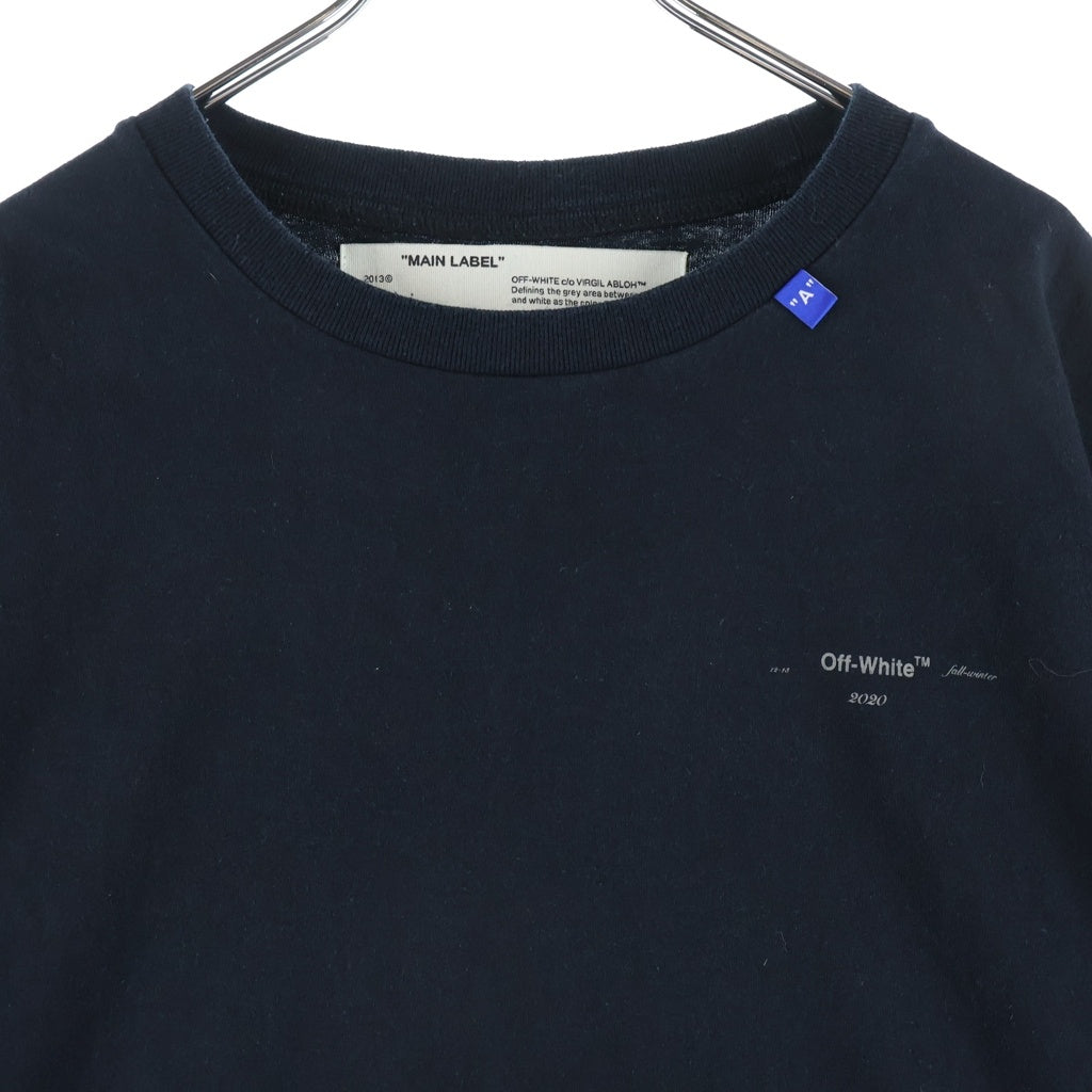 OFF-WHITE(オフホワイト) 19AW Unfinished T-Shirt アンフィニッシュド 半袖Tシャツ ブラック OMAA038E19185003