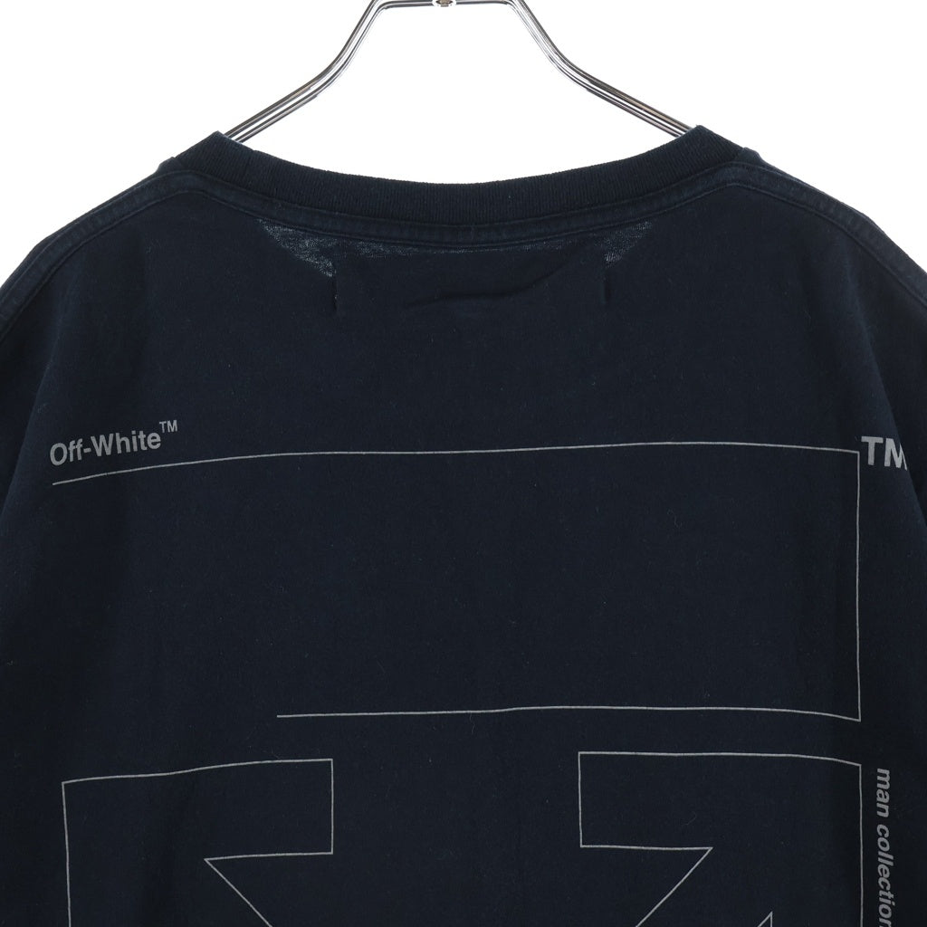 OFF-WHITE(オフホワイト) 19AW Unfinished T-Shirt アンフィニッシュド 半袖Tシャツ ブラック OMAA038E19185003