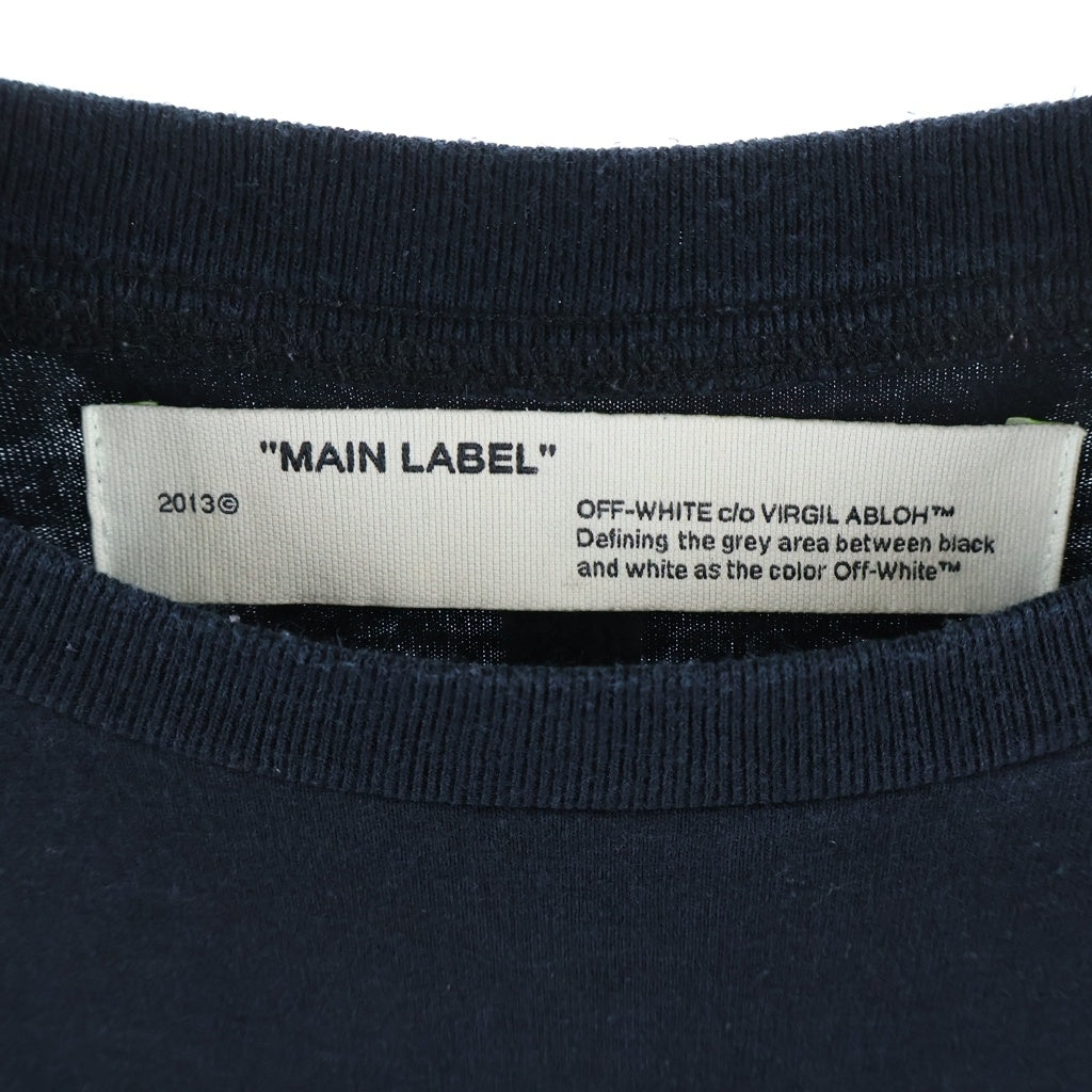 OFF-WHITE(オフホワイト) 19AW Unfinished T-Shirt アンフィニッシュド 半袖Tシャツ ブラック OMAA038E19185003
