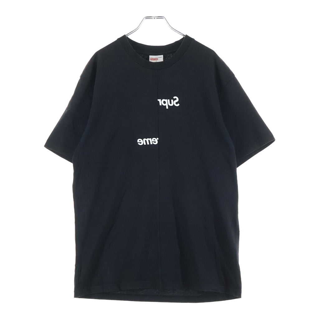 SUPREME(シュプリーム) 18AW COMME des GARCONS SHIRT Split Box Logo Tee コムデギャルソン スプリットボックスロゴ 半袖Tシャツ ブラック