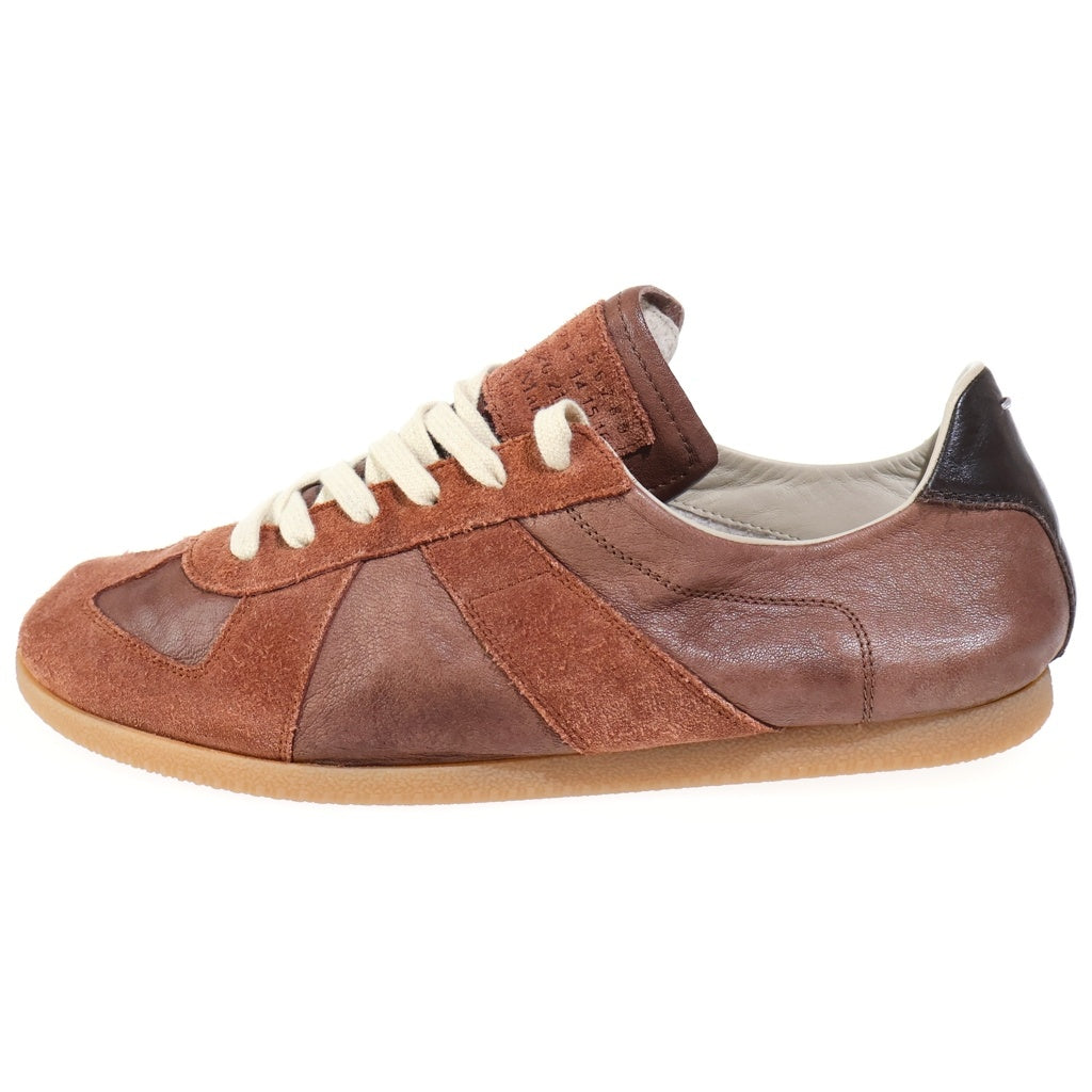Maison Margiela(メゾンマルジェラ) Replica Soft Sneaker レプリカ ソフトレザー ジャーマントレイナー ローカットスニーカー ブラウン