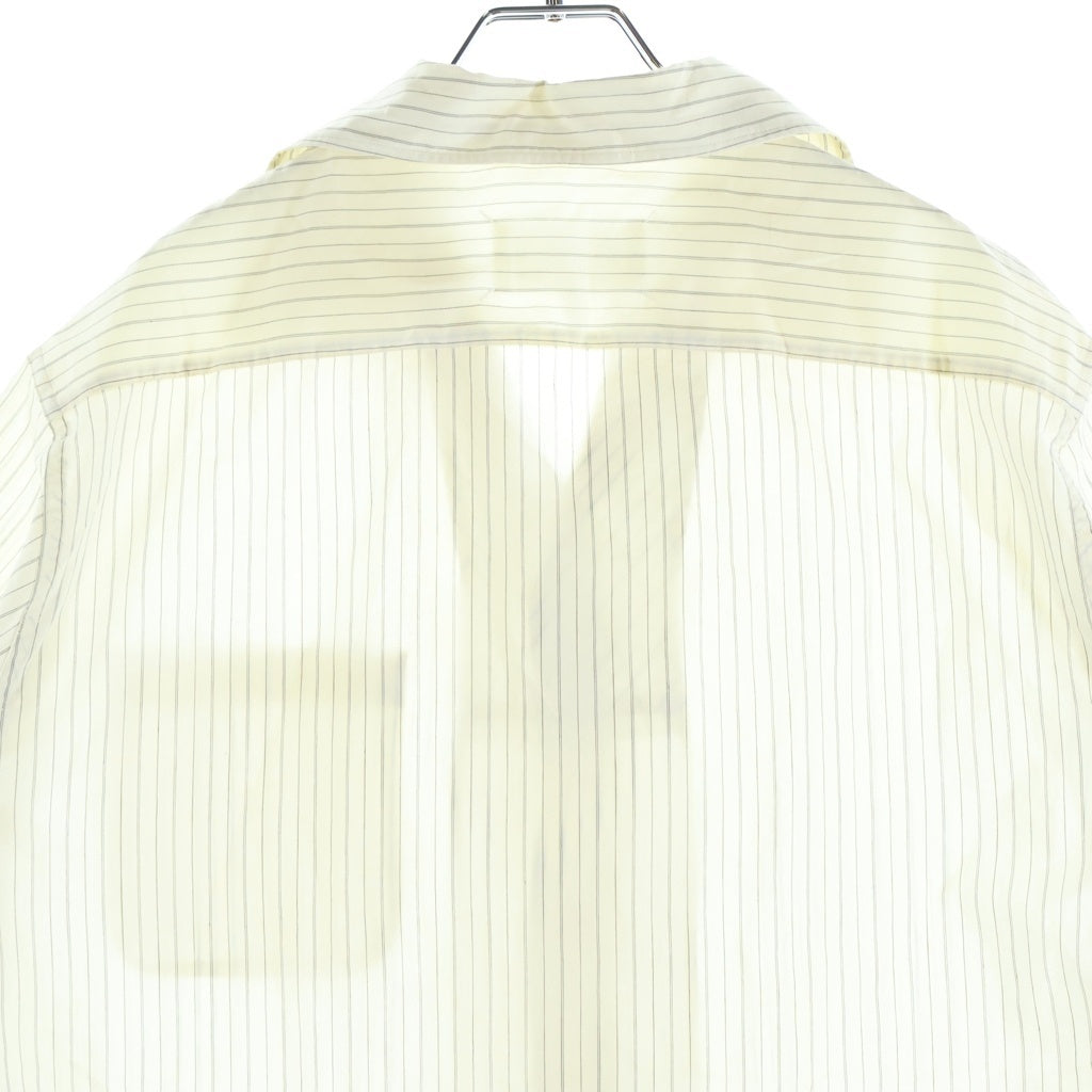 Maison Margiela(メゾンマルジェラ) オープンカラーシャツ ストライプシャツ 半袖Tシャツ カットソー ホワイト S50DR0009 M35276