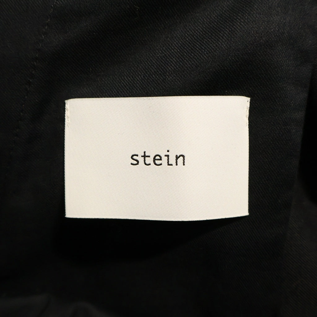 Stein(シュタイン) 22SS DOUBLE WIDE TROUSERS ウールギャバジン ワイドトラウザーズ パンツ ブラック ST355-1