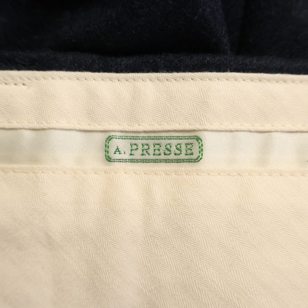 A.PRESSE(アプレッセ) 23AW WIDE TAPERED TROUSERS ワイドテーパードトラウザーズ パンツ グレー 23AAP-04-06M