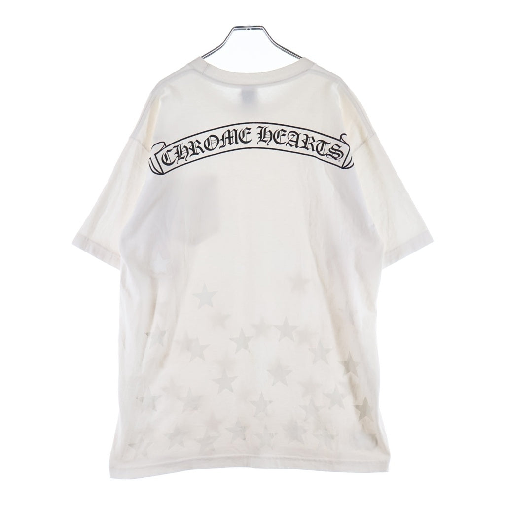 CHROME HEARTS(クロムハーツ) OLD CH T-SHIRT STAR オールド バックスクロール スタープリント 半袖Tシャツ ホワイト