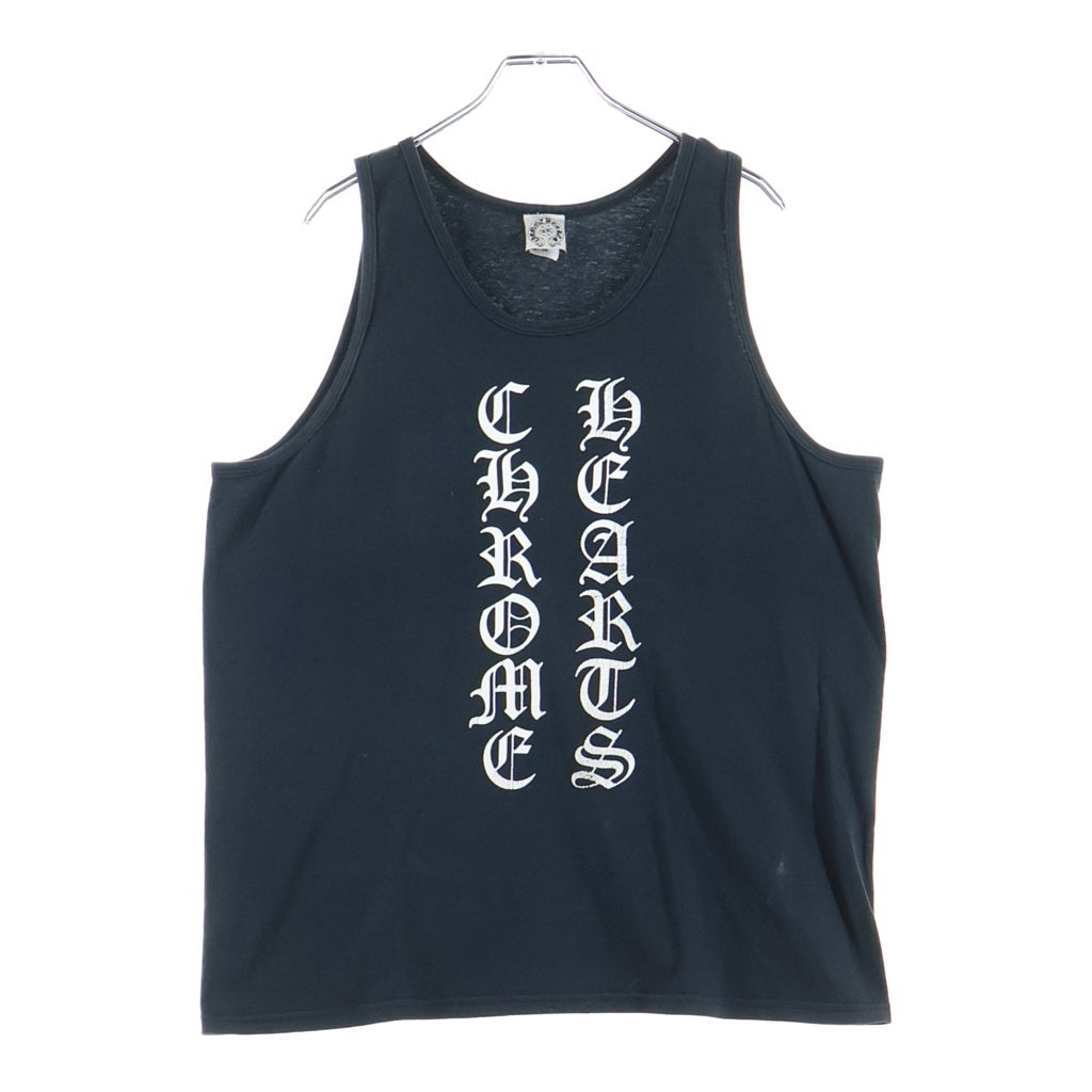 CHROME HEARTS(クロムハーツ) OLD TANK TOP FUCK YOU オールド プリント タンクトップ ノースリーブシャツ ネイビー