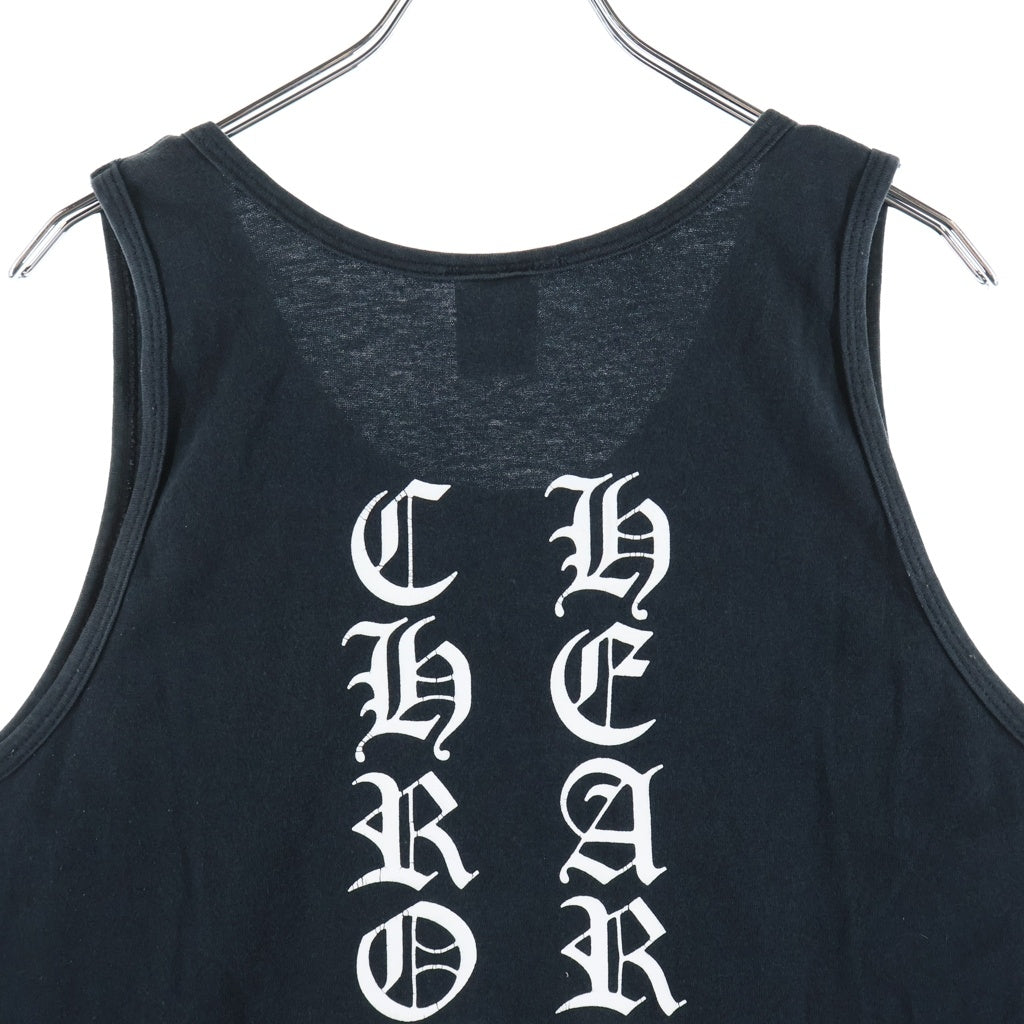 CHROME HEARTS(クロムハーツ) OLD TANK TOP FUCK YOU オールド プリント タンクトップ ノースリーブシャツ ネイビー