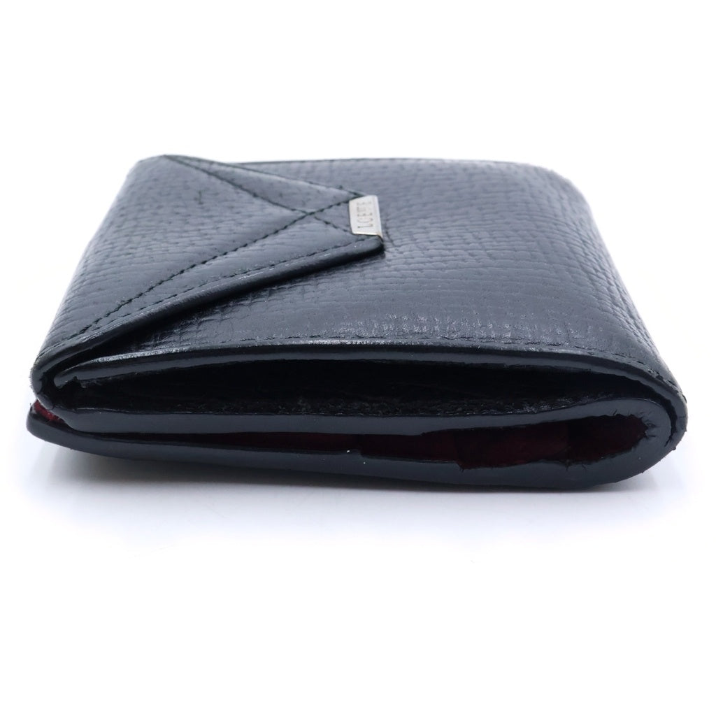 LOEWE(ロエベ) Wallet ロゴプレート レザーウォレット 財布 ブラック