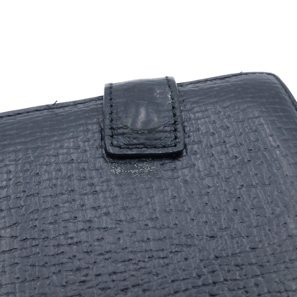 LOEWE(ロエベ) Wallet ロゴプレート レザーウォレット 財布 ブラック