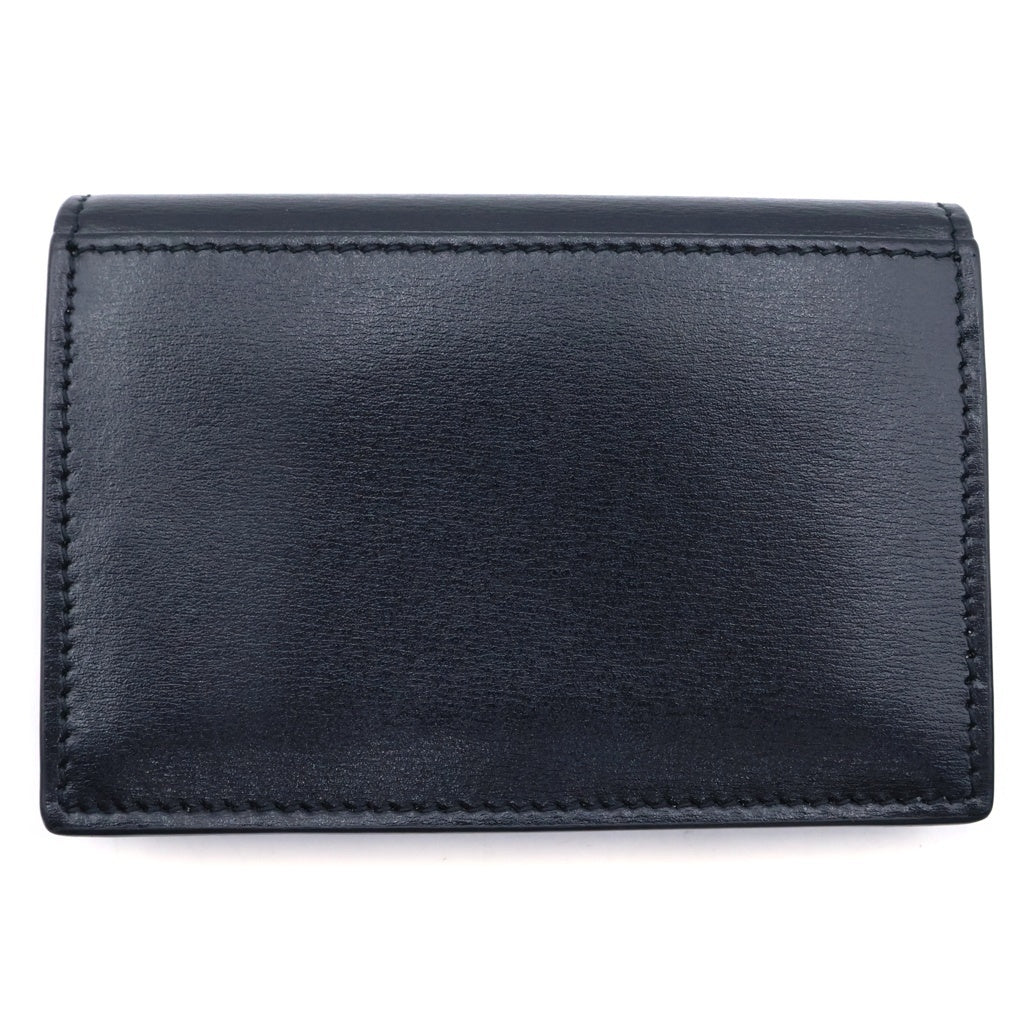 SAINT LAURENT PARIS(サンローランパリ) Tiny Card Case タイニー カサンドラ レザーカードケース 名刺入れ ブラック 730077