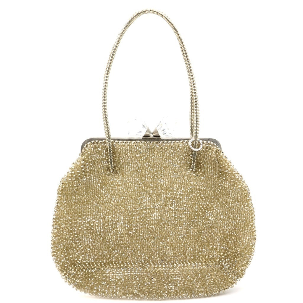 ANTEPRIMA(アンテプリマ) Tote Bag クリスタル がま口トートバッグ ハンドバッグ ゴールド レディース