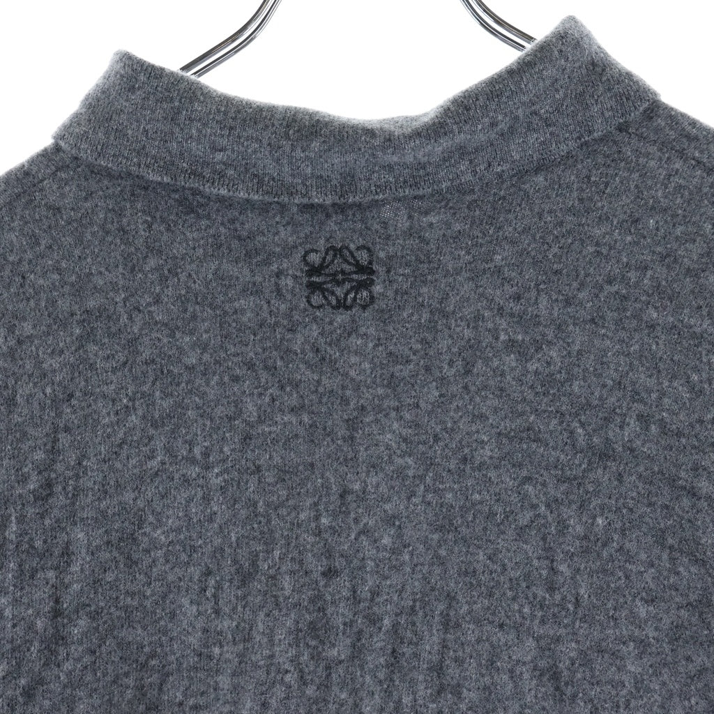 LOEWE(ロエベ) 22AW POLO COLLAR RELAXED FIT WOOL SWEATER ポロカラー リラックスフィット ウールセーター ニットセーター グレー 1725189 H526Y14KCM