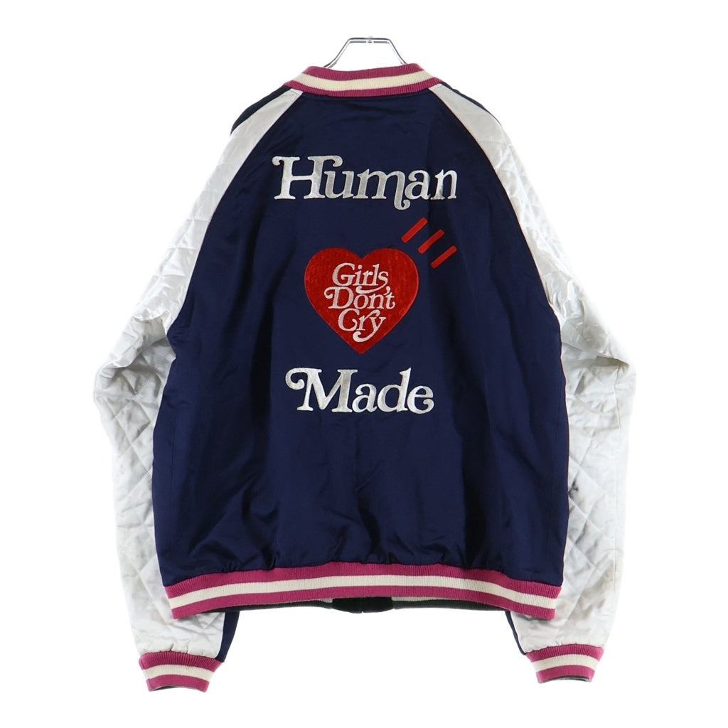 HUMAN MADE(ヒューマンメイド) 22SS ×VERDY VICK YOKOSUKA JACKET ヴェルディ ヨコスカ リバーシブル スーベニアジャケット スカジャン ブルゾン ネイビー/グリーン