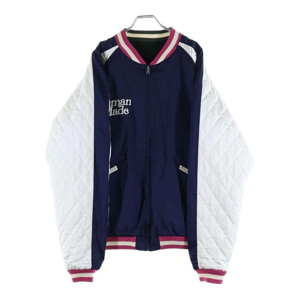 HUMAN MADE(ヒューマンメイド) 22SS ×VERDY VICK YOKOSUKA JACKET ヴェルディ ヨコスカ リバーシブル スーベニアジャケット スカジャン ブルゾン ネイビー/グリーン