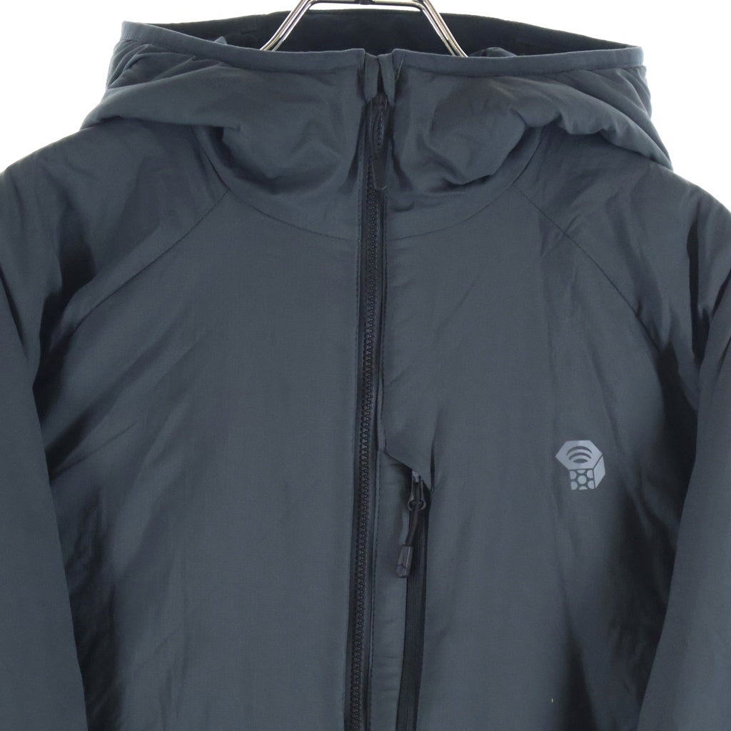 NO BRAND(ノーブランド) MOUNTAIN HARDWEAR マウンテンハードウェア ロゴプリント ジップアップ フーデット コアストラータジャケット グレー 220 OM7796