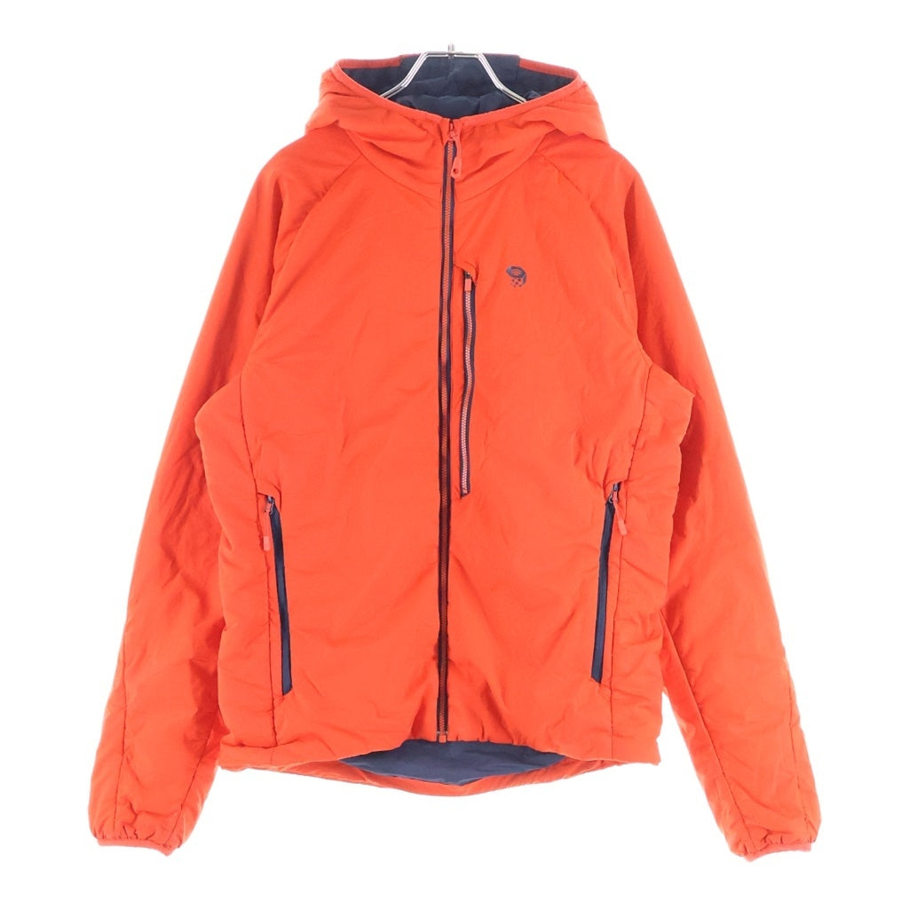 NO BRAND(ノーブランド) MOUNTAIN HARDWEAR マウンテンハードウェア ロゴプリント ジップアップ フーデット コアストラータジャケット レッド 218 OM7977