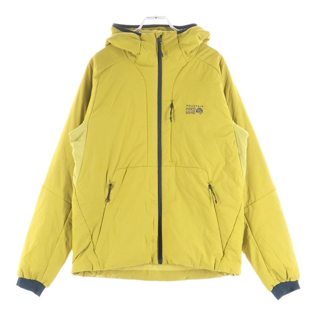 NO BRAND(ノーブランド) MOUNTAIN HARDWEAR マウンテンハードウェア コアステイシス ジップアップ フーデット ナイロン ジャケット イエロー 224 OM0680