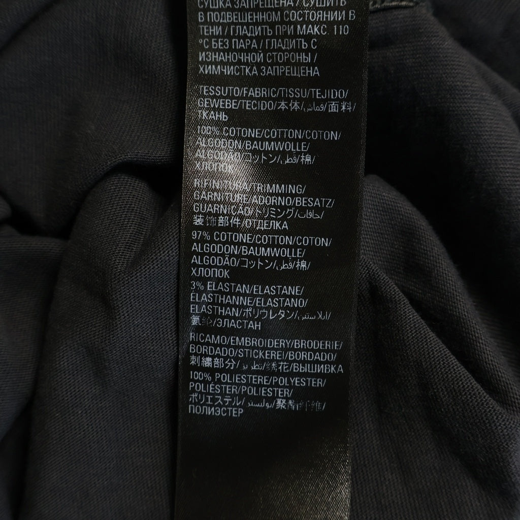BALENCIAGA(バレンシアガ) 22AW BB PARIS ICON LOGO TEE ロゴエンブロイダリー クルーネック コットン 半袖Tシャツ カットソー ブラック 612966 TMVG7