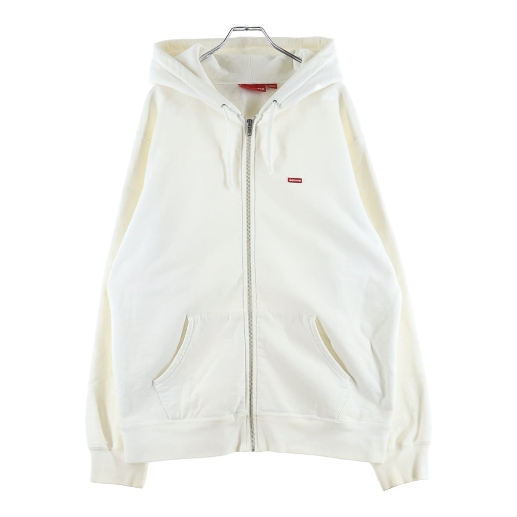 SUPREME(シュプリーム) 17AW Small Box Zip Up Hooded Sweatshirt スモールボックスロゴ ジップアップフーデット スウェットシャツ パーカー ホワイト