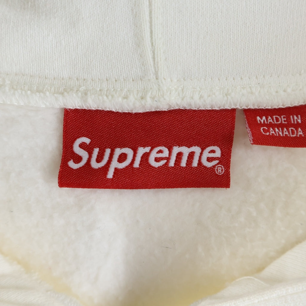 SUPREME(シュプリーム) 17AW Small Box Zip Up Hooded Sweatshirt スモールボックスロゴ ジップアップフーデット スウェットシャツ パーカー ホワイト