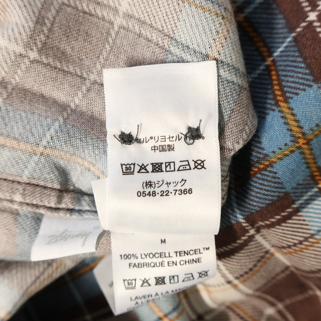 STUSSY(ステューシー) 26SS Matthew Plaid Shirt 長袖チェックシャツ ネルシャツ ブラウン