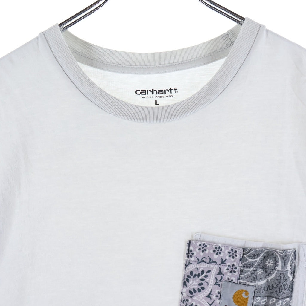 CARHARTT(カーハート) ×MIYAGI HIDETAKA S/S POCKET T-SHIRT ミヤギヒデタカ バンダナポケット 半袖Tシャツ ホワイト I022091