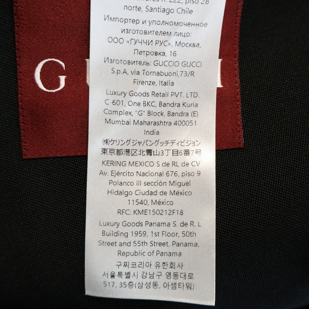 GUCCI(グッチ) 6B Wool Tailored Jacket ダブルブレスト ウールテーラードジャケット ブラック 793659 ZARG8