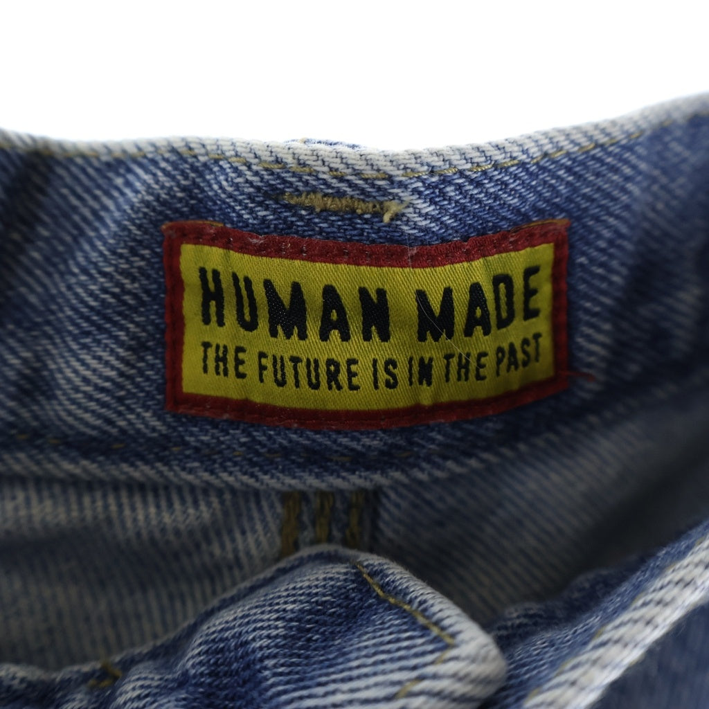 HUMAN MADE(ヒューマンメイド) DENIM PAINTER SHORTS デニムペインターショーツ ハーフパンツ インディゴ HM29PT017